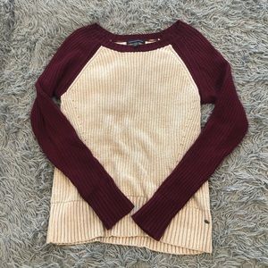 American Eagle Two-Tone Knit Sweater, XS